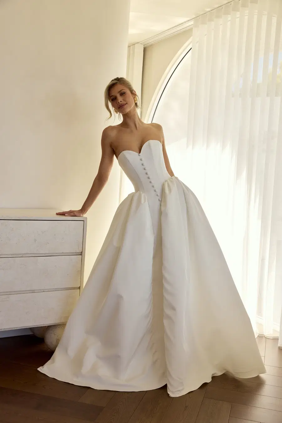 Ruby by MWL Bride: Ball Gown silhouette, sweetheart neckline, sleeveless, satin