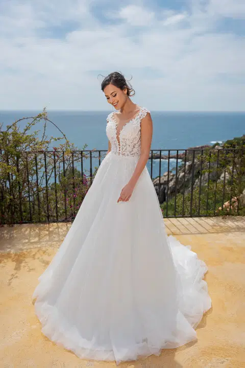 Style MGB140 wedding dress by Miss Beautiful Bride, ball gown, tulle