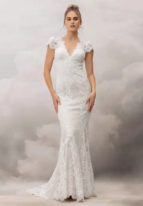 Dew Gown by Catherine Deane, fit & flare, lace