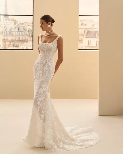 Nita Brautkleid von Rosa Clara, Meerjungfrau, Spitze