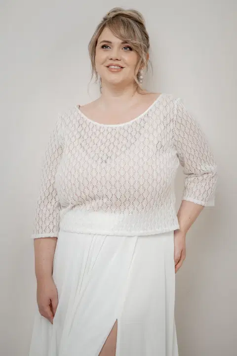 Top Majvi Rosé Curvy by noni, two-piece, jersey