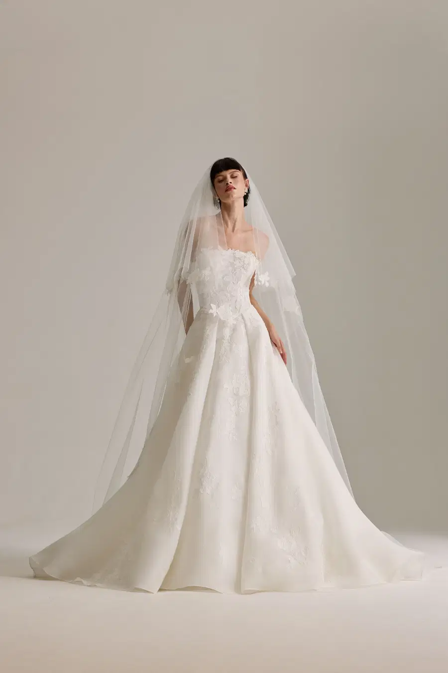 Amalie by Josephine Scott: Ball Gown silhouette, sweetheart neckline, sleeveless, lace
