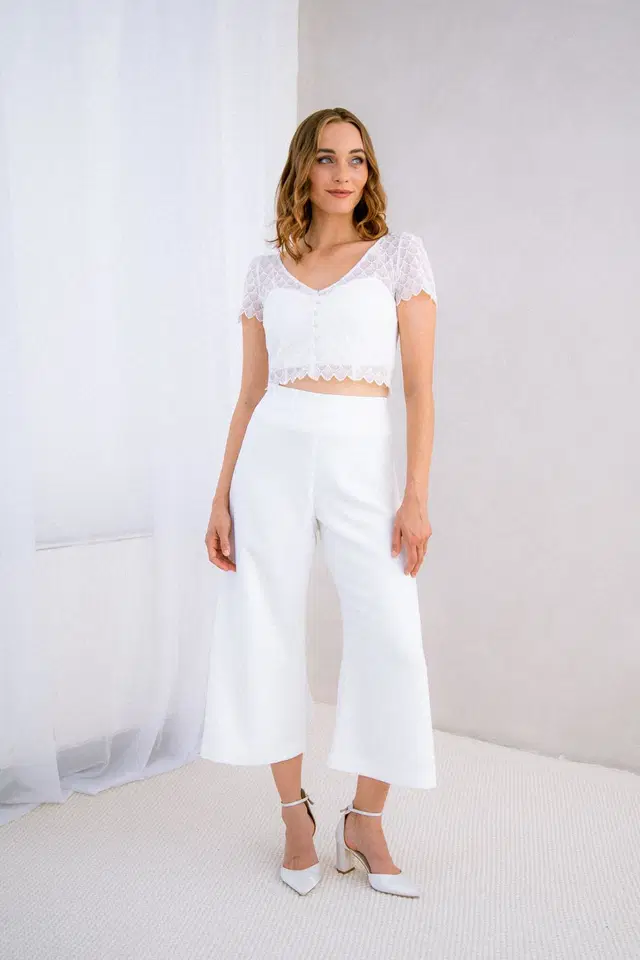 Hose Vica by noni: Two-Piece silhouette, crepe