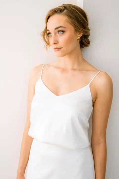 Top Minoa by noni Selected, two-piece, satin