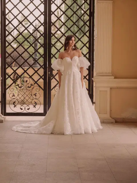 TO-2003TD_RW-99 wedding dress by Agnes, ball gown, tulle