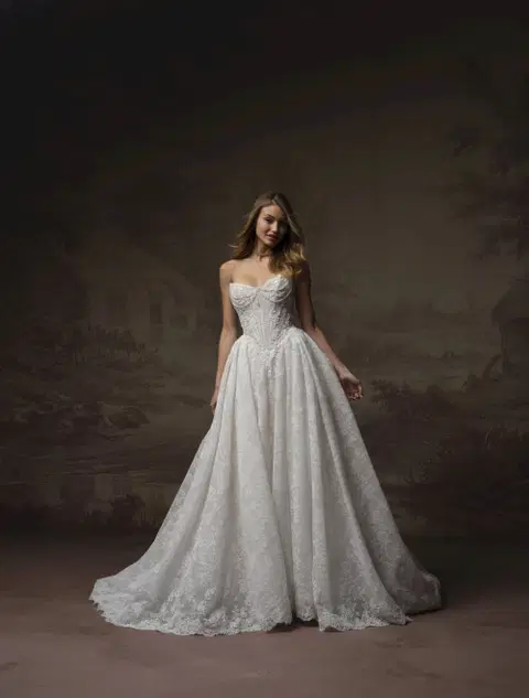 Ryland wedding dress by Maggie Sottero, A-line, lace