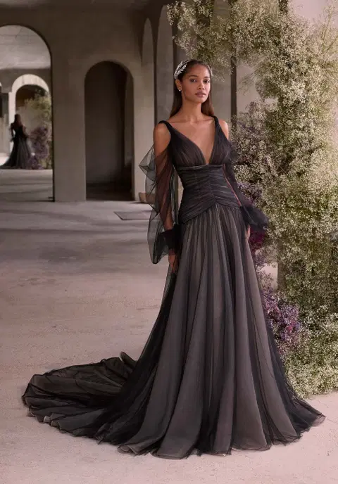Xochi wedding dress by Mori Lee, A-line, tulle