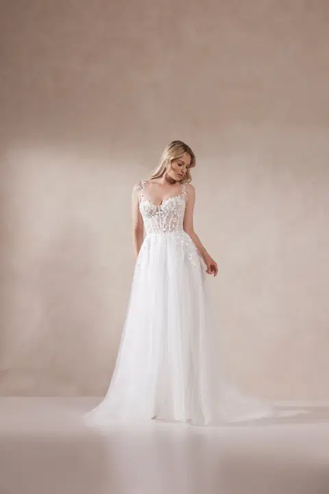 Seraphina wedding dress by Adore, A-line, tulle
