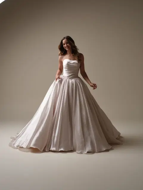 Paris wedding dress by Maggie Sottero, ball gown, organza