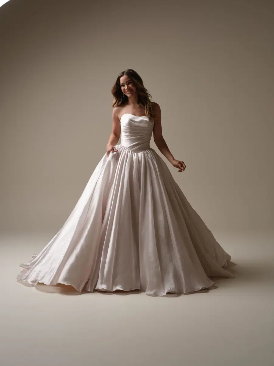 Paris by Maggie Sottero: Ball Gown silhouette, scoop neckline, sleeveless, organza
