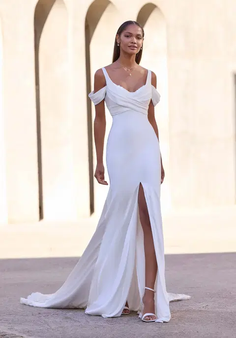 Kalliope wedding dress by Mori Lee, mermaid, satin