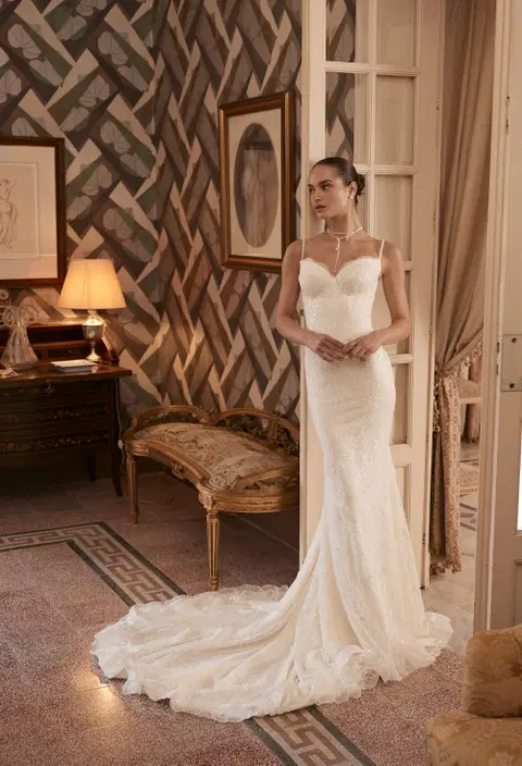 Amina 25-006 wedding dress by Ricca Sposa Atelier, mermaid, lace