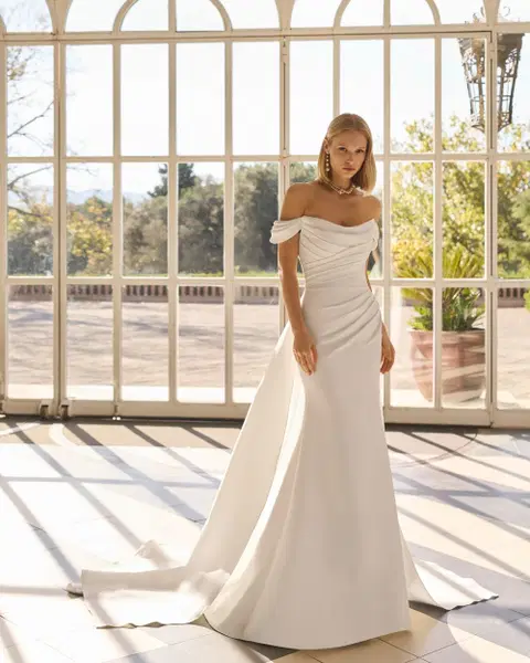 Fara Brautkleid von Luna Novias, Meerjungfrau, Mikado