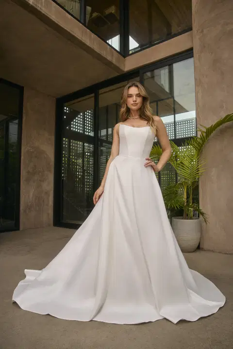Style BL502-1 wedding dress by Beloved by Casablanca, A-line, lace