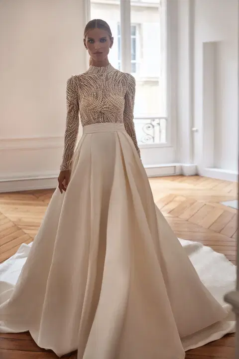 Clarins wedding dress by Milla Nova, princess, mikado