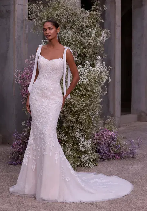 Berenice wedding dress by Mori Lee, ball gown, lace