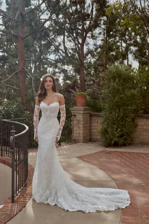 LA26253 Giavanna wedding dress by Calla Blanche, mermaid, lace