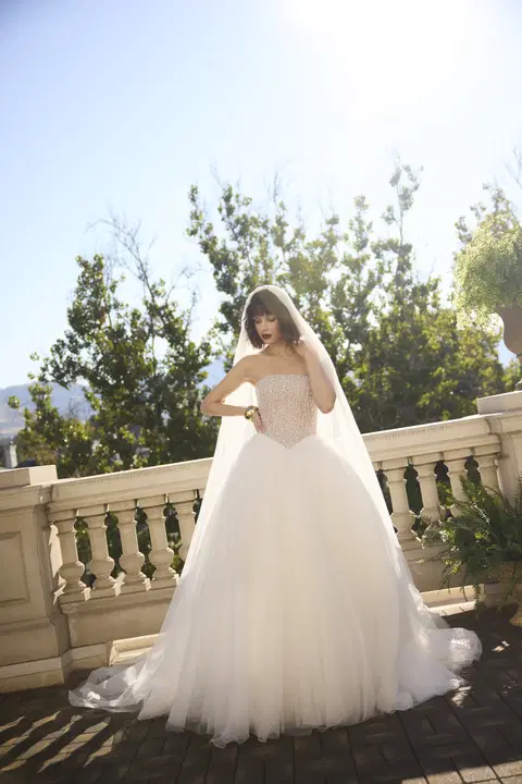 Dmara wedding dress by Sottero & Midgley, ball gown, lace