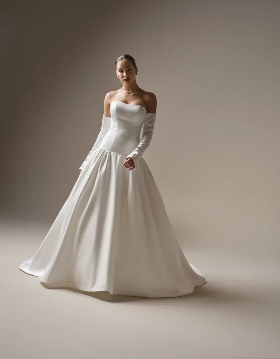 Tokyo by Sottero & Midgley: Ball Gown silhouette, scoop neckline, lace
