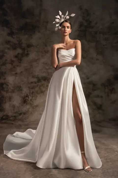 Devi wedding dress by Wona Concept, A-line, mikado