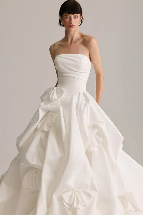 Beau wedding dress by Josephine Scott, ball gown, satin
