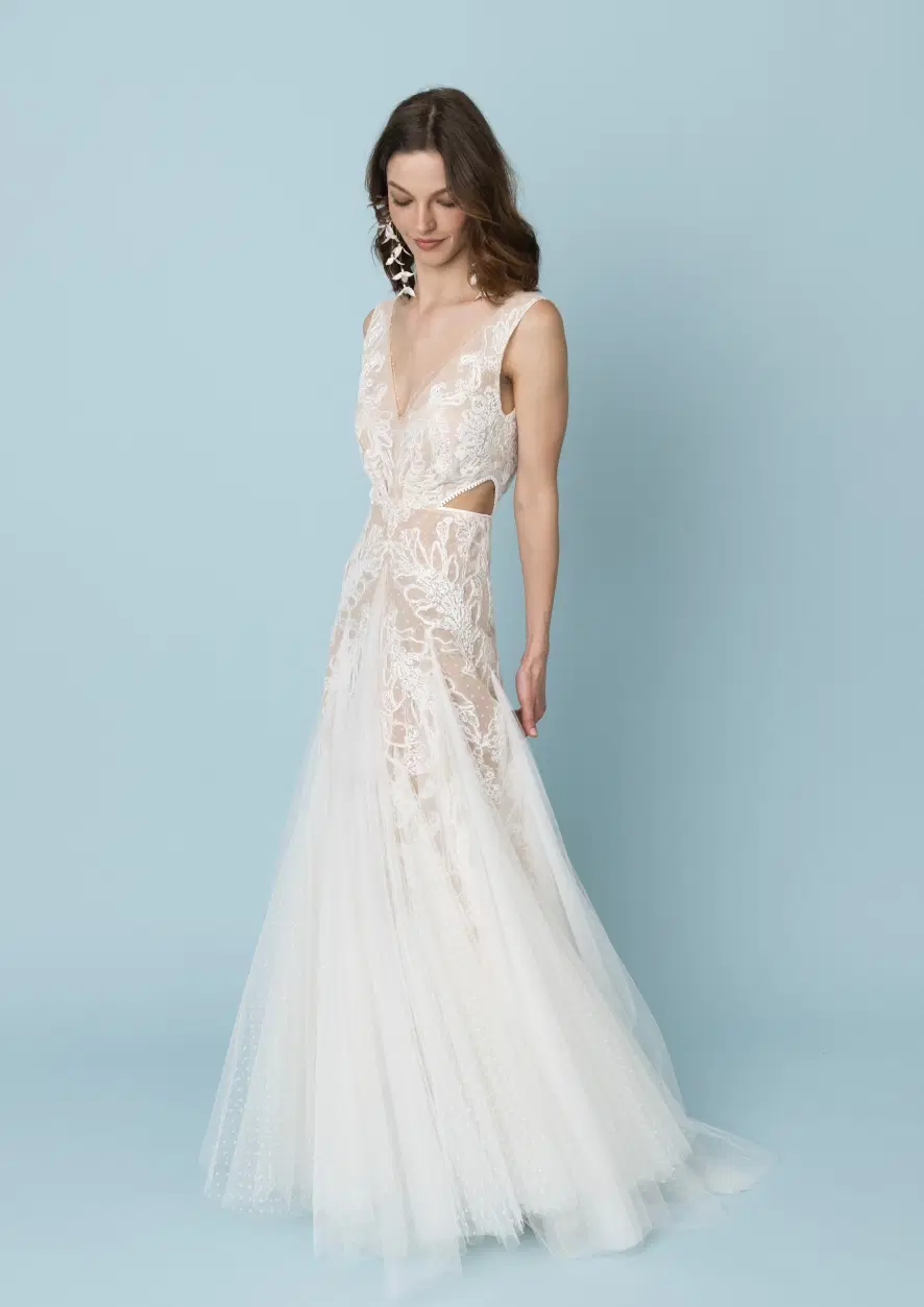 Boho Dots Tulle by Kisui - view 2 of 3