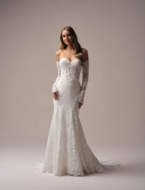 Dakota wedding dress by Maggie Sottero, mermaid, lace