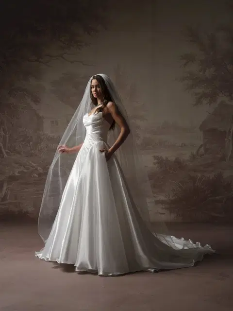 Rosamund wedding dress by Maggie Sottero, A-line, organza