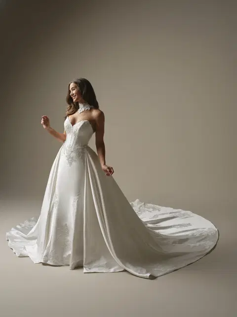 Serafina Lane wedding dress by Maggie Sottero, A-line, lace