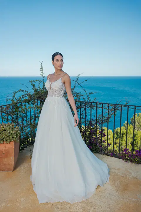Style MGB131 wedding dress by Miss Beautiful Bride, A-line, tulle