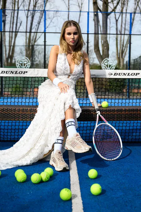 Evita wedding dress by Malee, fit & flare, lace