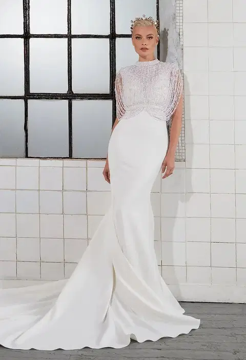 Paris wedding dress by Avenue by Josephine Scott, mermaid, satin