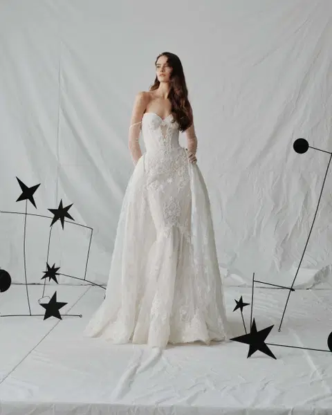 Seliora wedding dress by Milla Nova, mermaid, chantilly