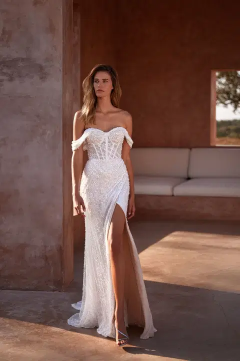 Ferguson wedding dress by Milla Nova, mermaid, lace