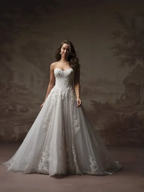 Kate wedding dress by Maggie Sottero, A-line, lace
