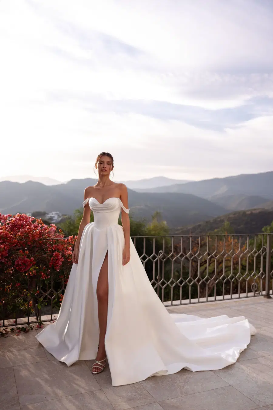 Whisper by Tina Valerdi: Ball Gown silhouette, sweetheart neckline, sleeveless, satin