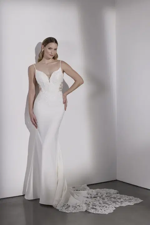 Kent wedding dress by Avenue by Josephine Scott, mermaid, crepe