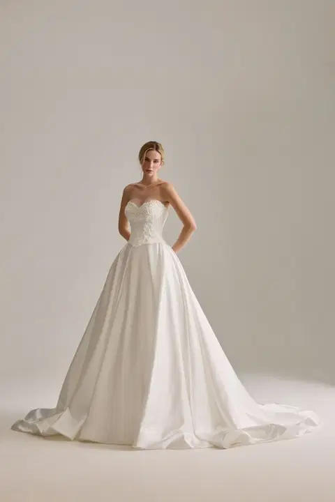 Beatrix wedding dress by Josephine Scott, ball gown, lace