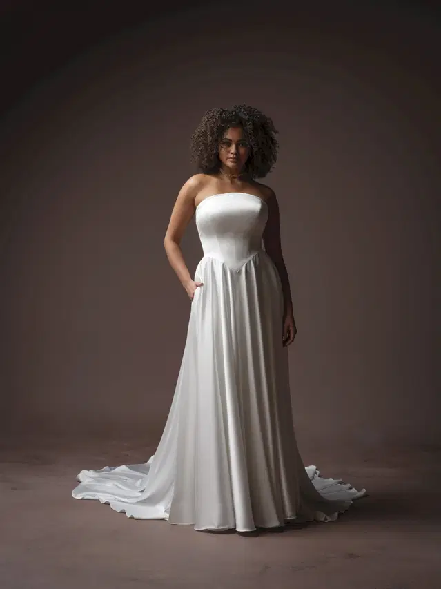 TIFFANY by Maggie Sottero: A-Line silhouette, tulle
