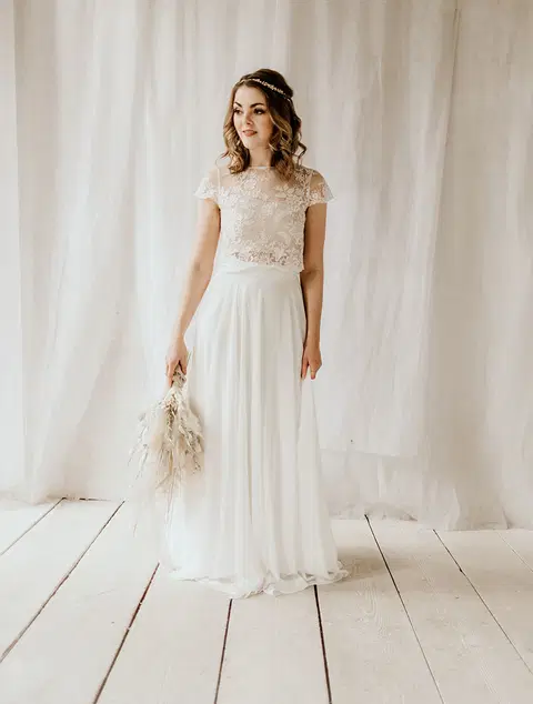 Lou wedding dress by Esther Hofmann, A-line, tulle
