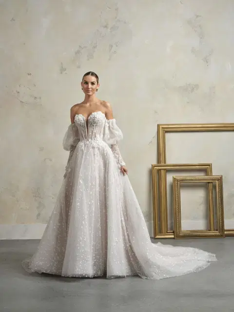 Athlone wedding dress by Sottero & Midgley, A-line, lace