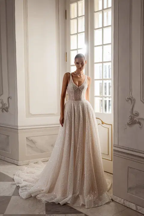 Ottilie wedding dress by Tina Valerdi, princess, tulle