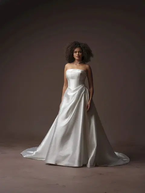 Agatha wedding dress by Rebecca Ingram, A-line, lace