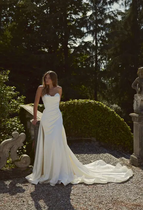 Alma 24-003(3) wedding dress by Ricca Sposa Atelier, mermaid, satin