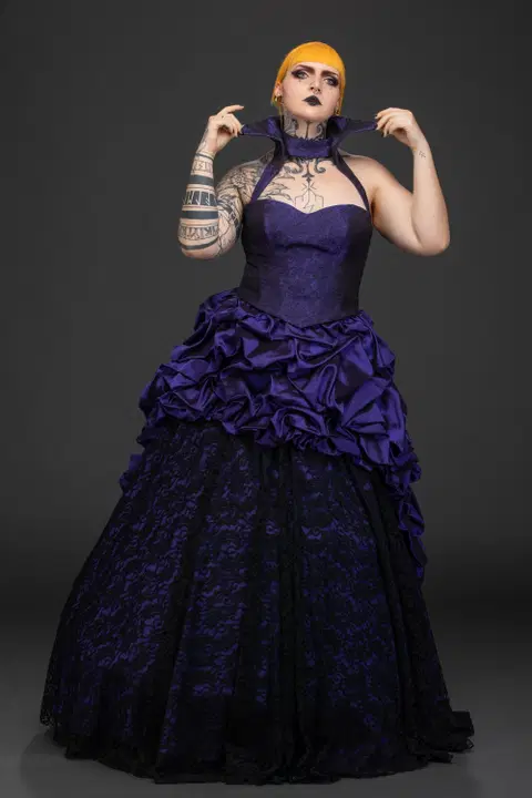 Jana Purple wedding dress by DarkDreamCouture