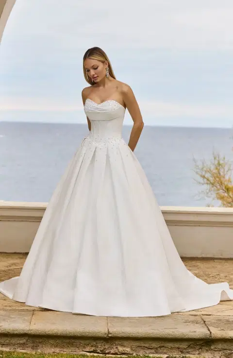 Hania wedding dress by Veni Infantino, ball gown, taffeta