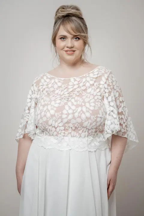 Top Corie Rosé Curvy by noni Selected, two-piece, jersey