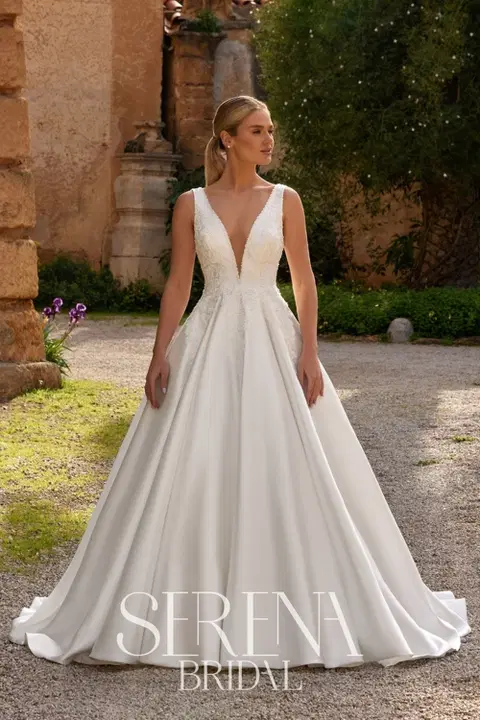 S5581 Willow wedding dress by Serena Bridal, princess, lace