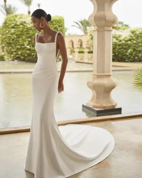 Oden wedding dress by Rosa Clara, mermaid, crepe