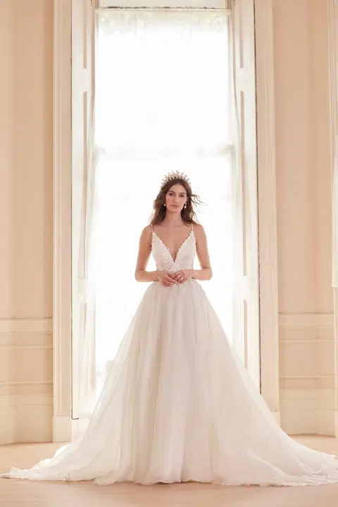 Clemy wedding dress by Josephine Scott, A-line, lace